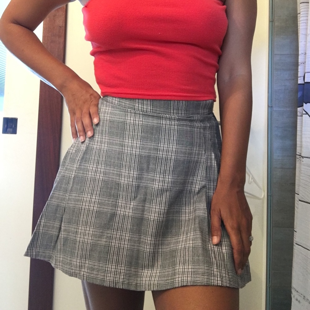 Garage Plaid Skater Skirt